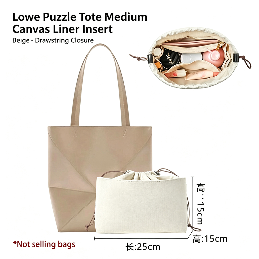 Women Accessories Shop - Reißverschluss-Filztaschen-Organizer-Einsatz für Loewe Tote Handtasche Leichter