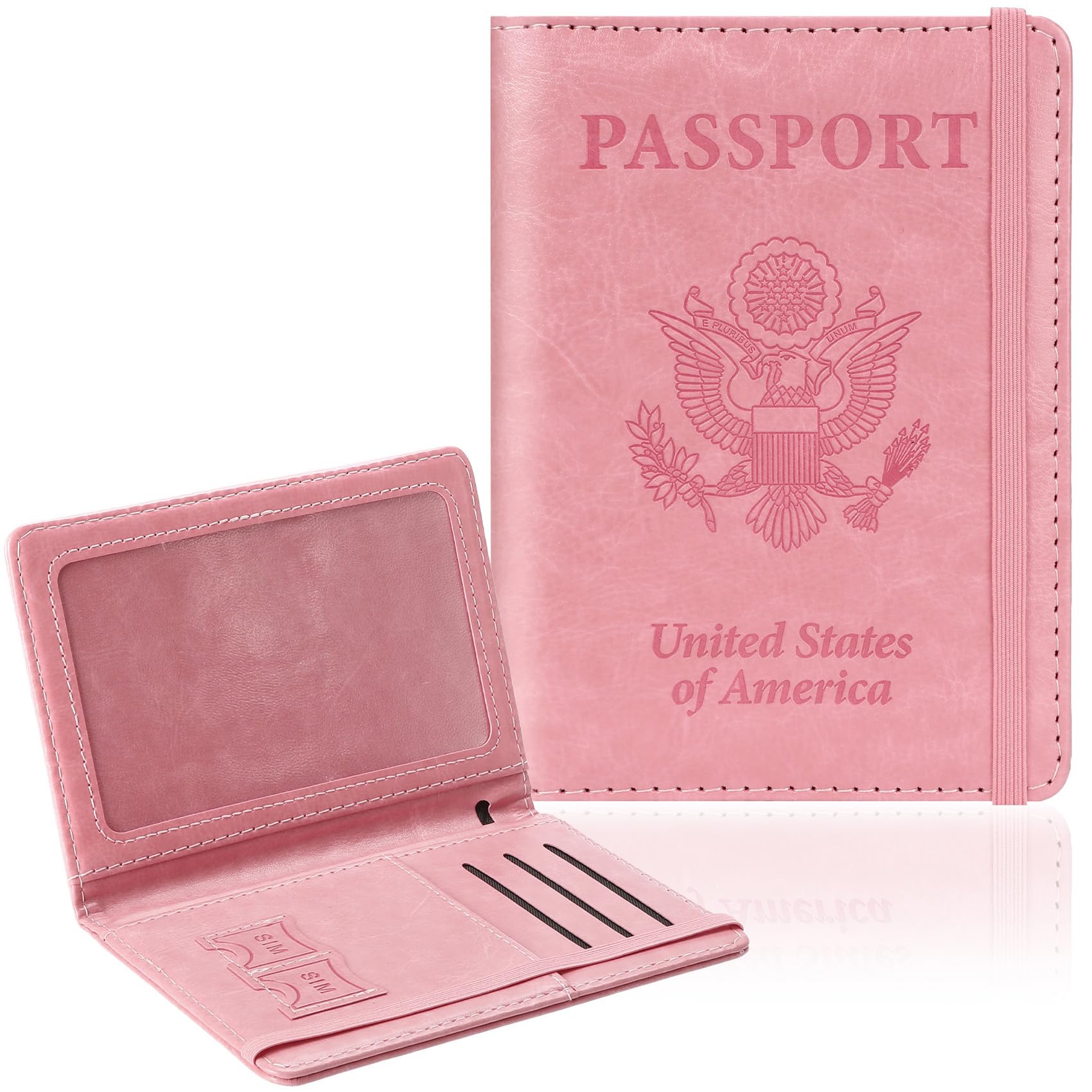 Women'S Essential Accessories - Reisepass-Etui, RFID-Schutz Reisepasshülle, Reisepass-Brieftasche für Damen,