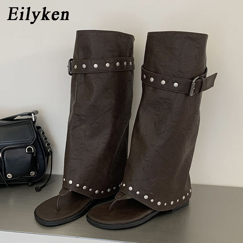 Women Electronic Accessories - Eilyken Vintage bequeme niedrige Absätze, runde