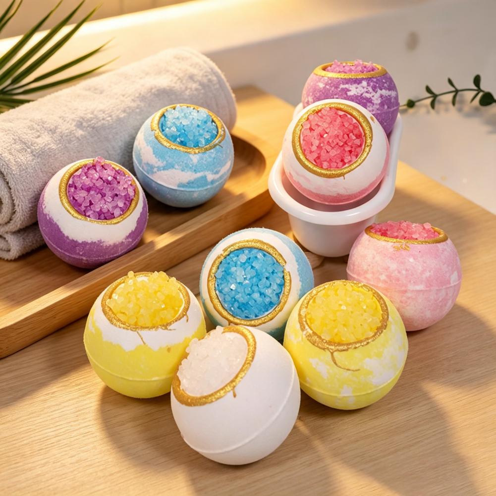 Women'S Essential Accessories - Badezusätze 100g Handgemachte Meersalz-Badebomben Natürlicher Pflanzenextrakt