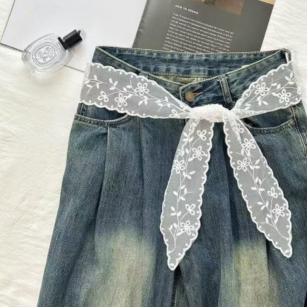 Women'S Accessories - Süßer weißer Spitzen-Gürtel für Damen mit