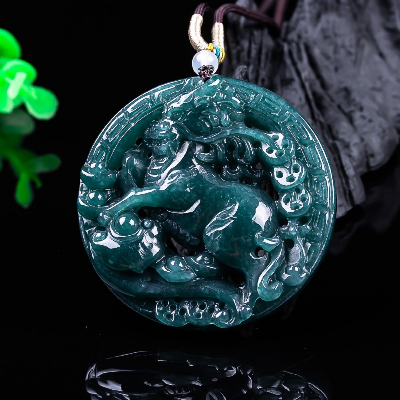 Women'S Accessories - Burmesischer Jadeit-Drachenanhänger, Edelstein, echter Jade, Geschenke