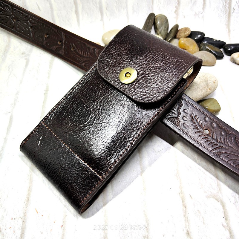 Women Electronic Accessories - Handy Hüft tasche Echt leder Handy