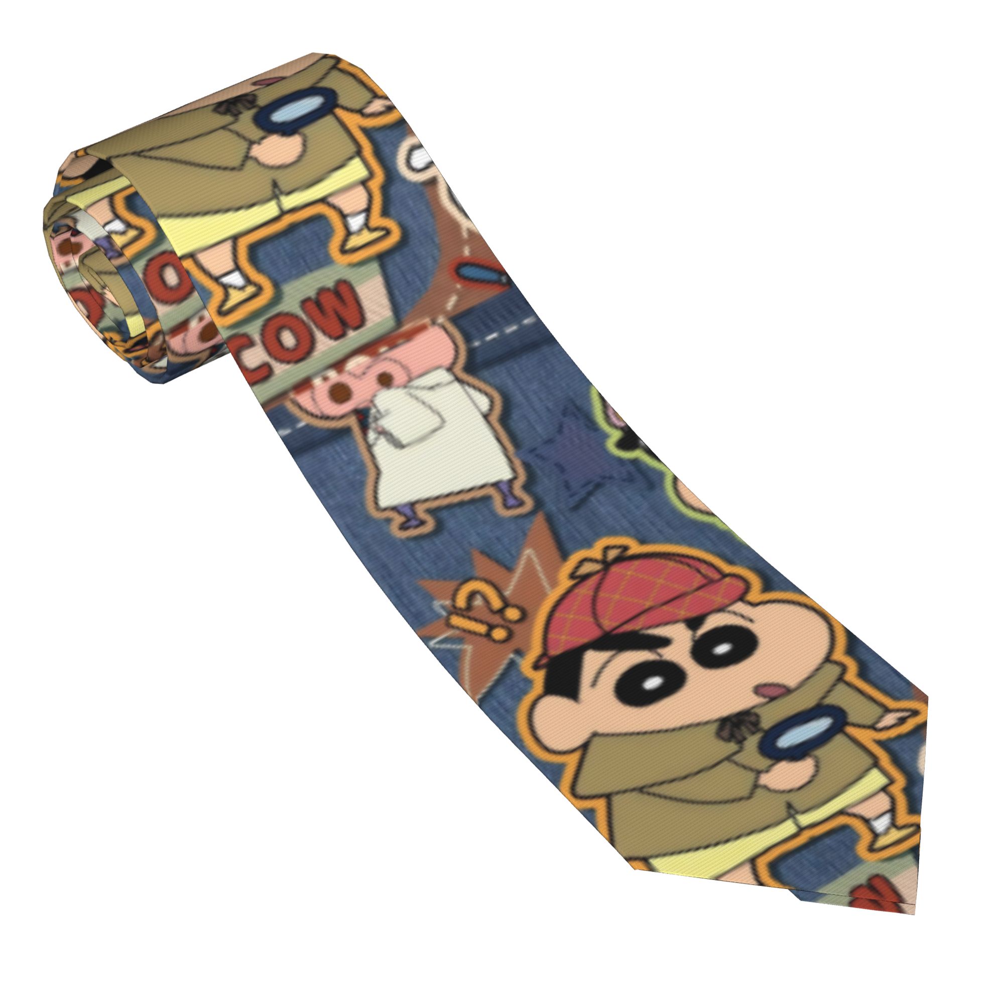 Women'S Accessories In The 90S - Detective Shinchans 90er-Jahre-Cartoon-Krawatten für Männer, schmal,