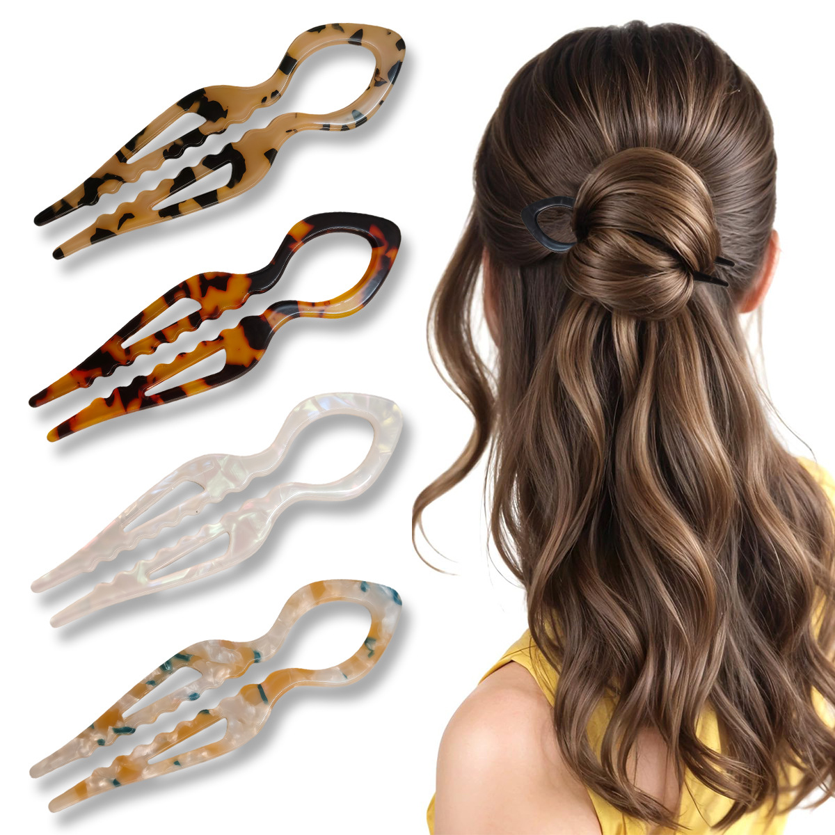 U-förmige Haarstäbchen, Schild – Women Accessories Shop Bewertung und Preis