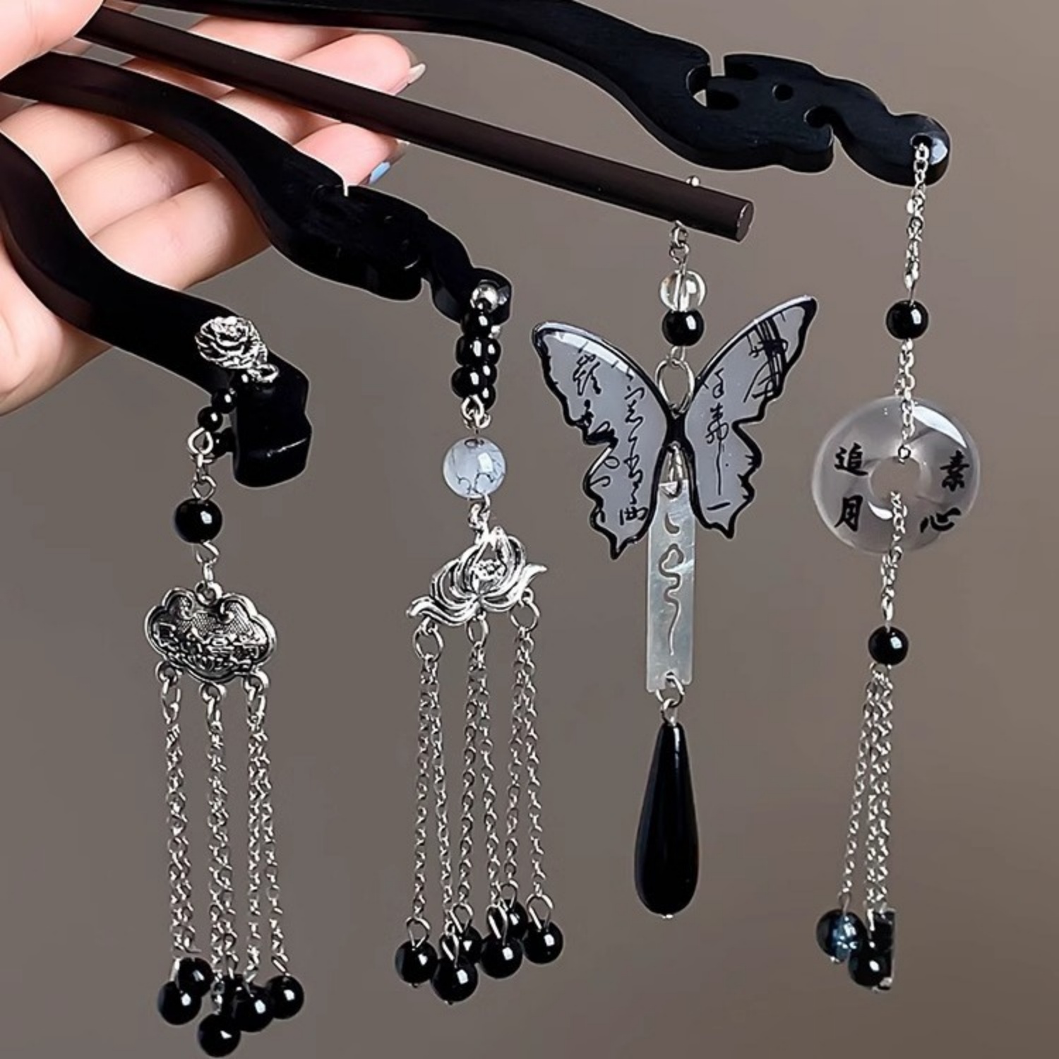 Licht Luxus Holz Quaste Haarna – Women Accessories Shop Bewertung und Preis