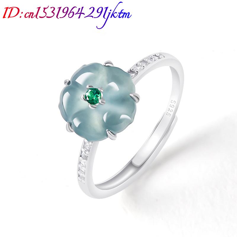 Blaue Burmesische Jadeit-Blume – Women'S Accessories Bewertung und Preis