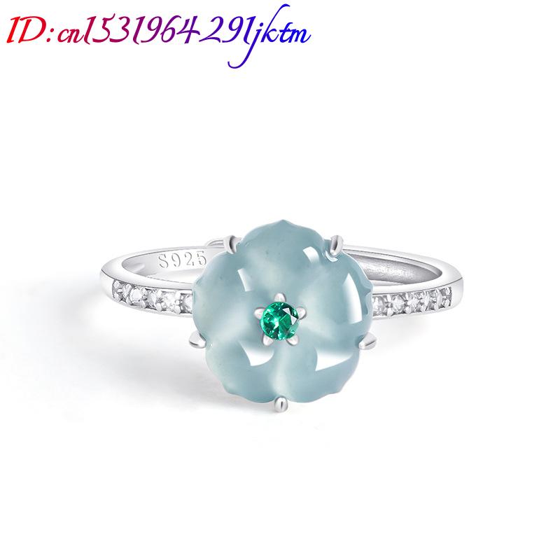 Blaue Burmesische Jadeit-Blume – Women'S Accessories Bewertung und Preis