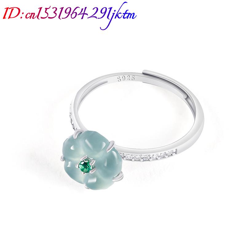 Blaue Burmesische Jadeit-Blume – Women'S Accessories Bewertung und Preis