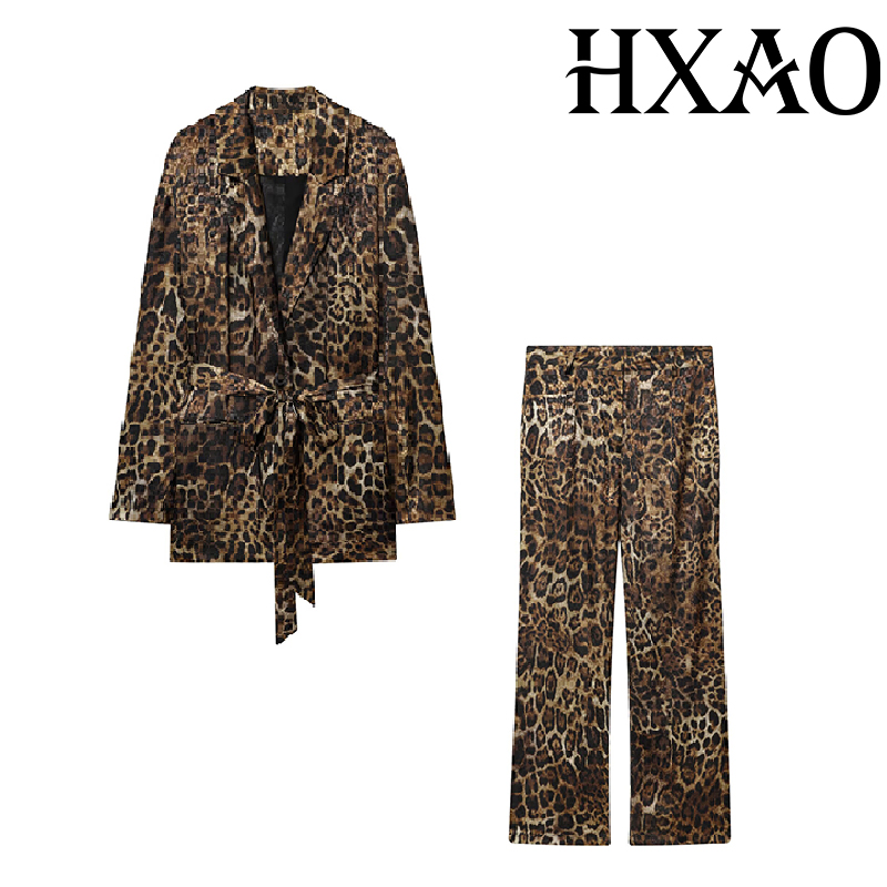 HXAO Leoparden-Hosen-Sets, 2-t – Women Electronic Accessories Bewertung und Preis