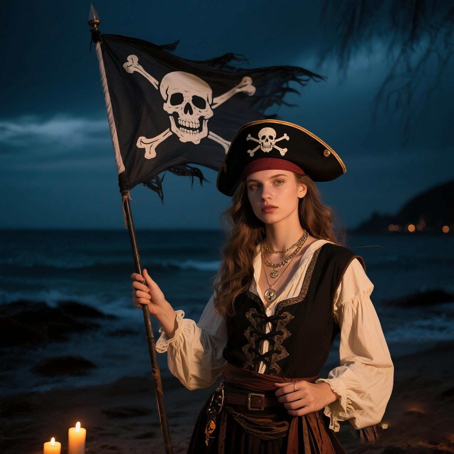 Mehrlagige goldene Piraten-Hal – Women'S Accessories In The 90S Bewertung und Preis