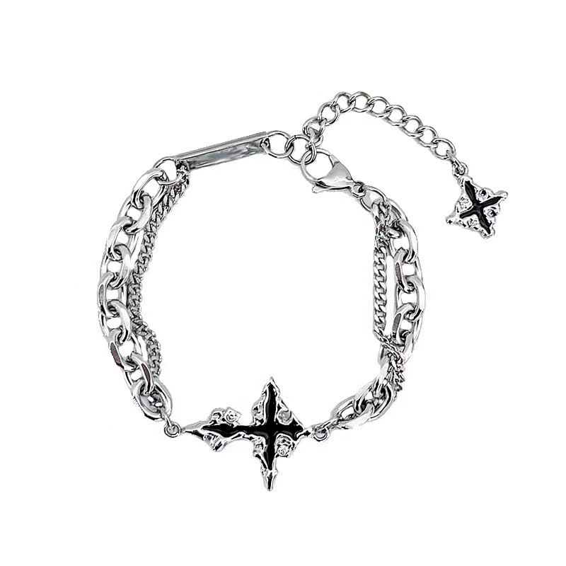 Punk Schwarzes Kreuz Anhänger  – Women'S Accessories In The 90S Bewertung und Preis
