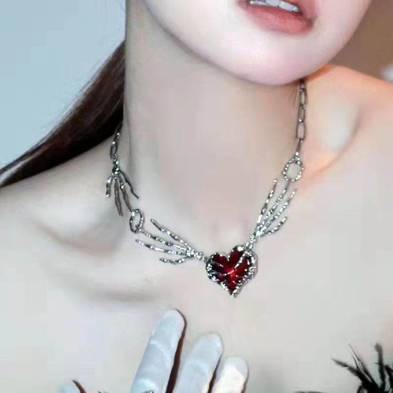Gothic Vintage Y2K rotes Glas  – Women'S Accessories In The 90S Bewertung und Preis
