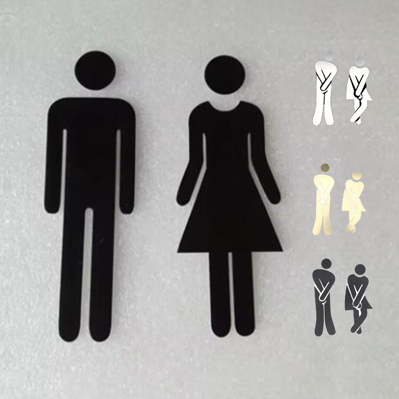3D DIY Frau Mann Toilette Türs – Women Accessories Logo Bewertung und Preis