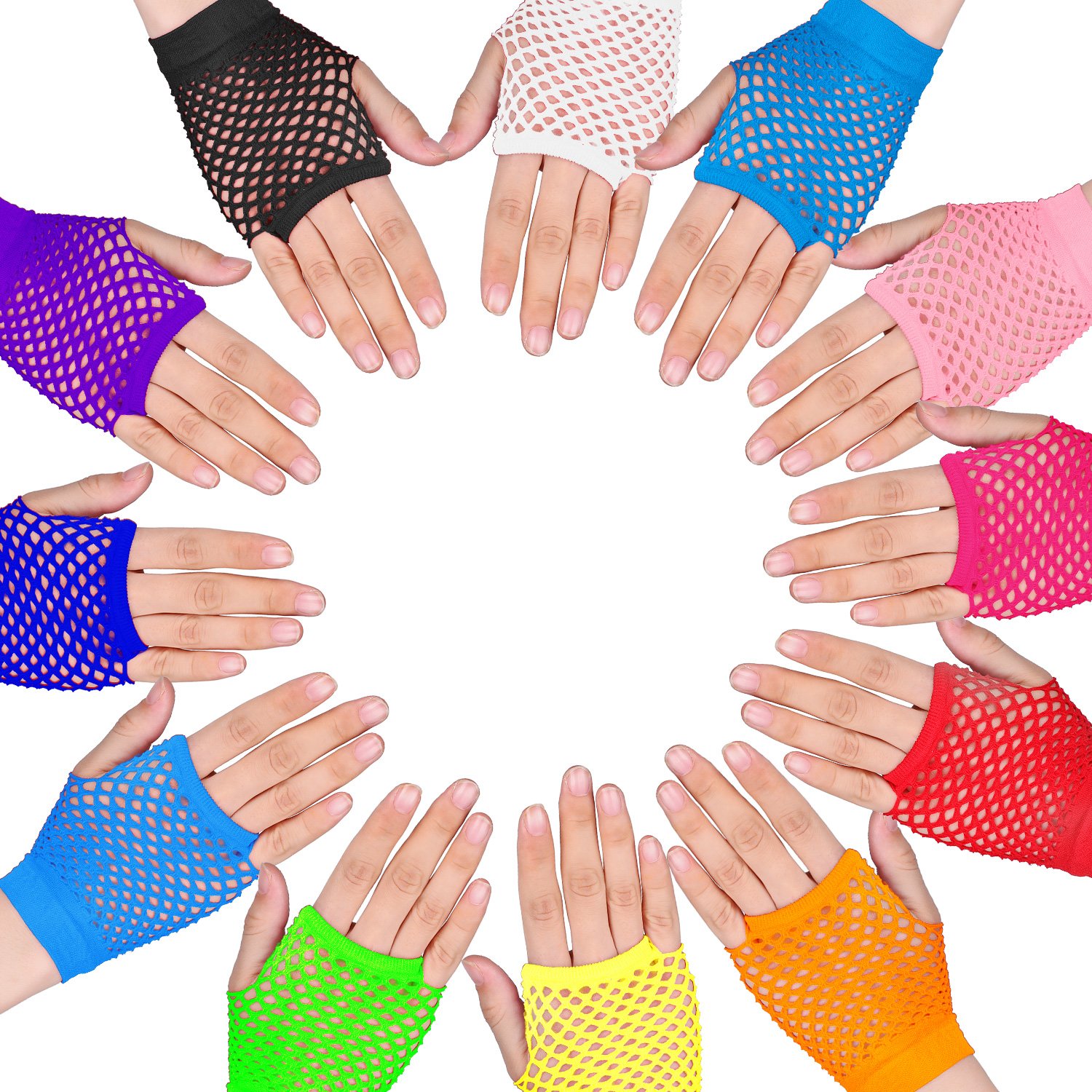 24 Paar fingerlose Neon-Netzha – Women'S Accessories In The 90S Bewertung und Preis