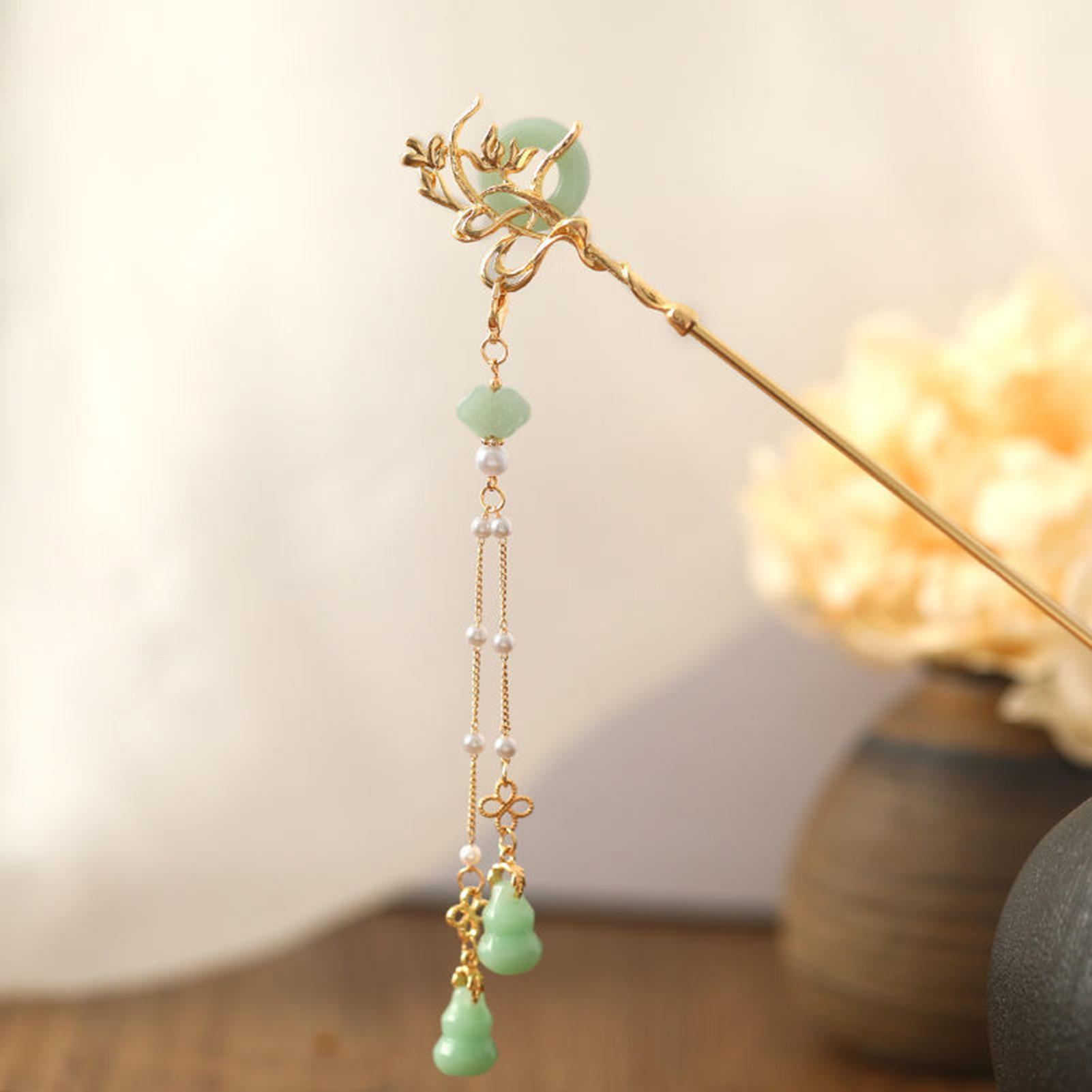 Chinesischen Stil Glas Haarnad – Women Accessories Shop Bewertung und Preis