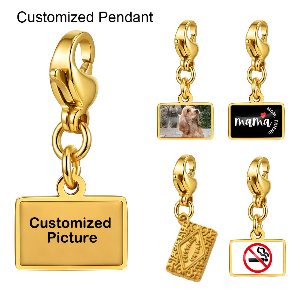 Modischer quadratischer Anhäng – Women Accessories Logo Bewertung und Preis